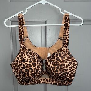 40D Lane Bryant Comfort Bliss Lightly Lined Bra - Leopard Print